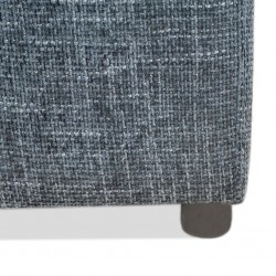 Arca Corner LHF 2S & RHF 4S W/2 Cupholder & Storage Wedge in Navy Blue & White Pattern Col Fab
