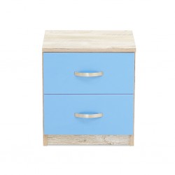 Wingo Night Table With 2 Drawers In Melamine MDF