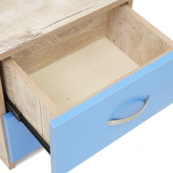 Wingo Night Table With 2 Drawers In Melamine MDF