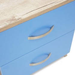 Wingo Night Table With 2 Drawers In Melamine MDF