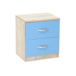 Wingo Night Table With 2 Drawers In Melamine MDF