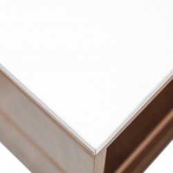 Arletta Office Table White & Walnut
