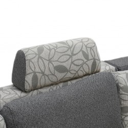 Picasso Sofa Corner in D.Grey Col Fabric