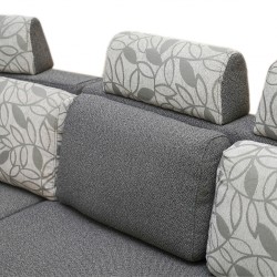 Picasso Sofa Corner in D.Grey Col Fabric