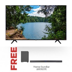 Hisense 65A6H/65A53FXVT 65'' 4K Smart TV and Free Hisense HS212 Sound Bar