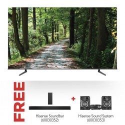 Hisense 85A7G 85'' 4K Smart TV and Free Hisense HS 2100 Sound bar and Hisense HA350 Mini Hi-Fi 50 X 2 W