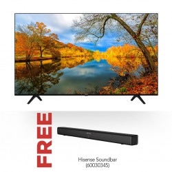 Hisense 55A6H-55A53FXVT 55'' 4K Smart TV and Free Hisense HS204 Sound bar 2.0 CH