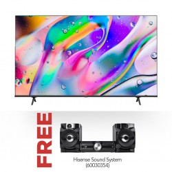 Hisense 65E7H 65” Qled Smart Tv and Free Hisense HA450M Mini Hi-Fi 180 X 2 W