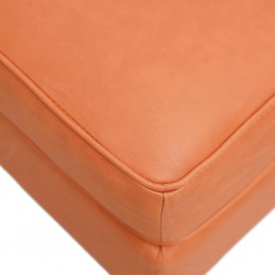 Bella Sofa Corner in Paprika Col Leather Gel