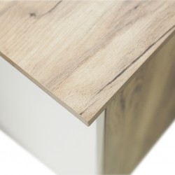 Lazzio Dressing Table Grey Oak & White