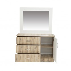 Lazzio Dressing Table Grey Oak & White