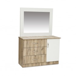 Lazzio Dressing Table Grey Oak & White