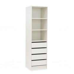 Buit In Closet With Shelves & 4 Drawers 600