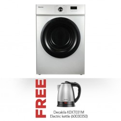 Hisense DV1W801US1 Dryer and Free Decakila KEKT031M Stainless Steel Kettle