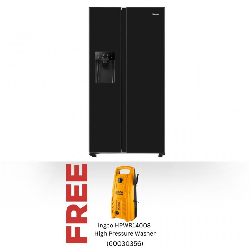 Hisense RS650N4AB1 Refrigerator & Free Ingco HPWR14008 High Pressure Washer