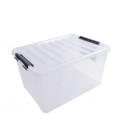 Lock & Lock Inplus INP114N 40L Natural Easy Clip Storage Box 506x368x265mm - HC366N "O"