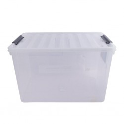 Lock & Lock Inplus INP113N 60L Natural Easy Clip Storage Box 600x396x358mm - HC367N "O"