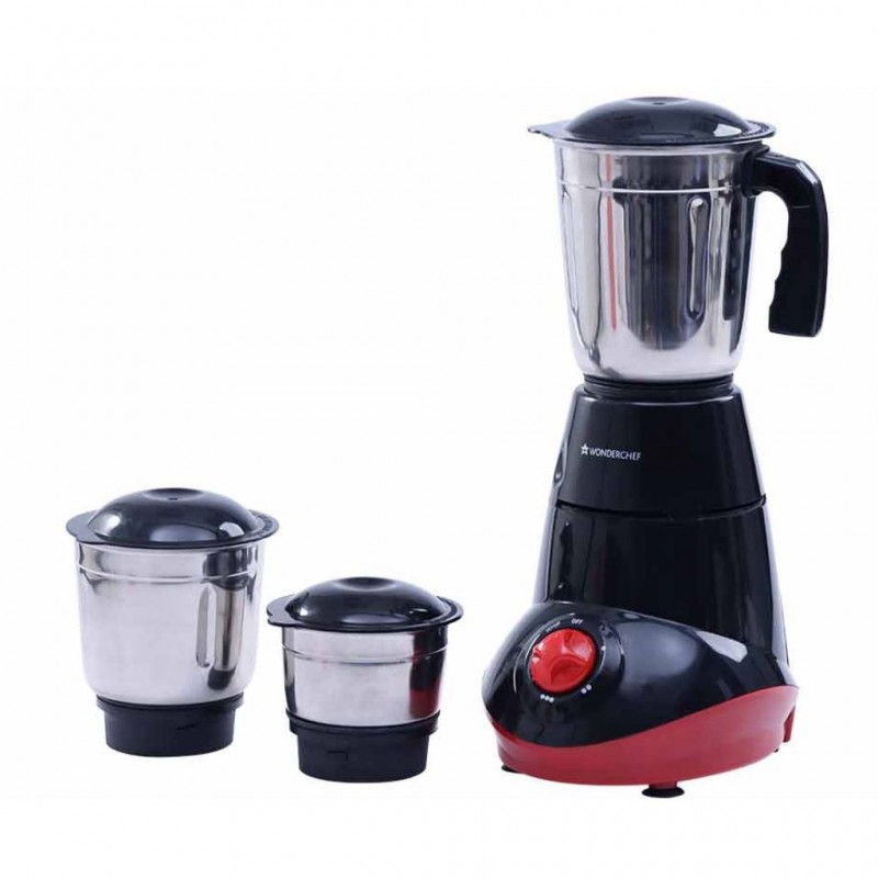 Wonderchef WON651 Capri 550W Red/Black Mixer Grinder 5YW On Motor "O" Wonderchef WON651 Capri 550W Red/Black Mixer Grinder 5YW On Motor "O"