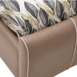 Blaydon Bed 180x200 cm & Bolster Velvet Beige