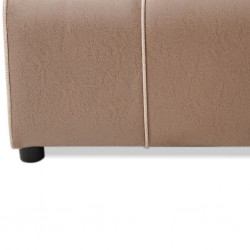 Blaydon Bed 180x200 cm & Bolster Velvet Beige