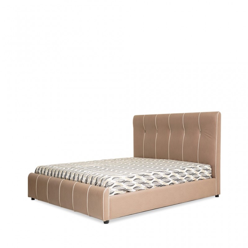 Blaydon Bed 180x200 cm & Bolster Velvet Beige
