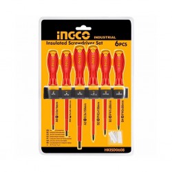 Ingco Hkisd0608 6 Pcs Insulated Screwdriver Set