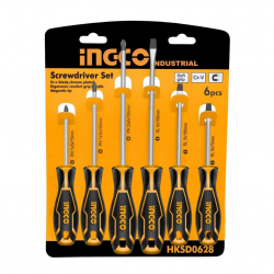 Ingco Hksd0628 6 Pcs Screwdriver Set