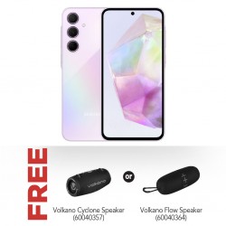 Samsung Galaxy A35 Violet & Free Volkano Cyclone Series Portable Speaker OR Volkano Flow Series Portable Speaker