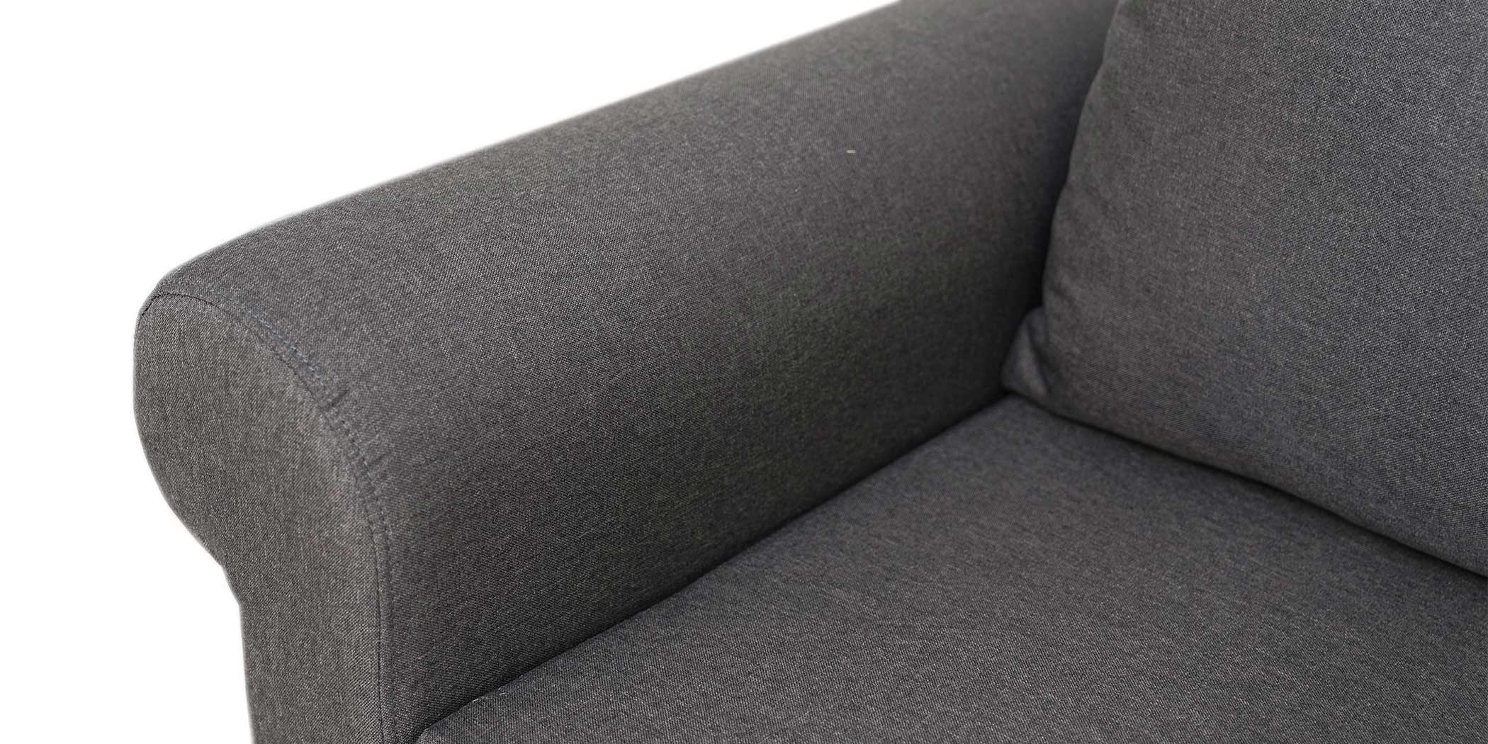 Lina Sofa 3+2+1 in D.Grey Col Fab