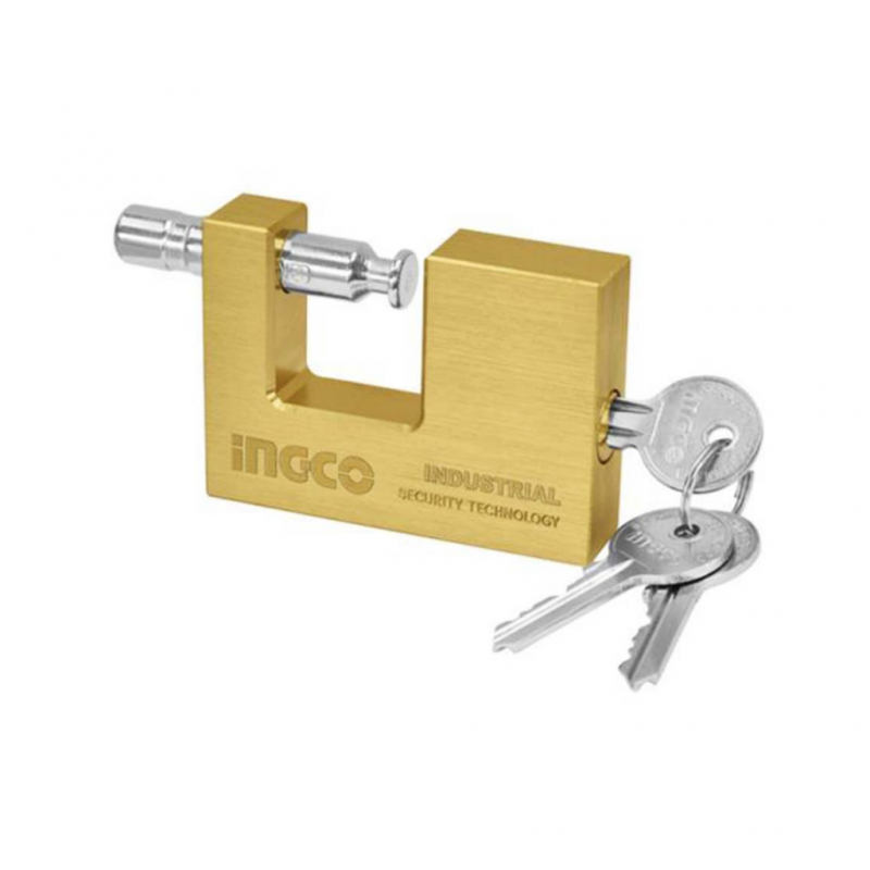 Ingco Dbbpl0802 Heavy Duty Brass Block Padlock