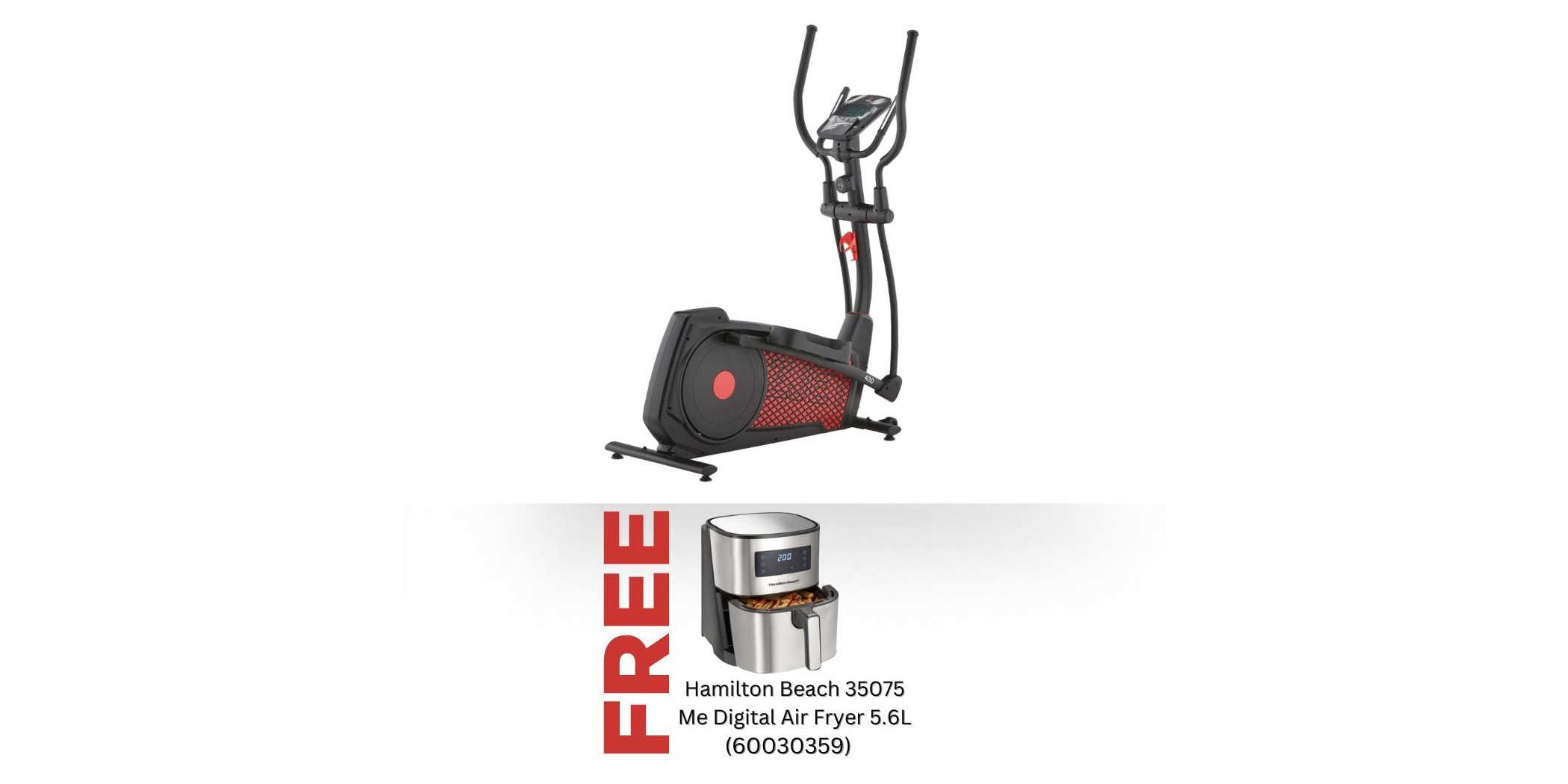 Reebok Z JET430 Cross Trainer Free Hamilton Beach 35075 Me Digital Air Fryer 5.6L