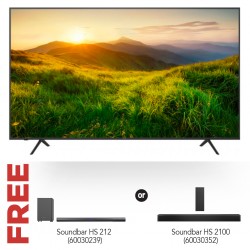Hisense 75A6H 75'' 4K Smart TV & Free Hisense HS212 Sound Bar OR Hisense HS 2100 Sound bar