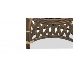 Terrace sofa set with coffee table natural rattan