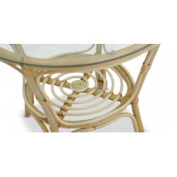 Bahama Sofa Set With Coffee Table Natural Rattan