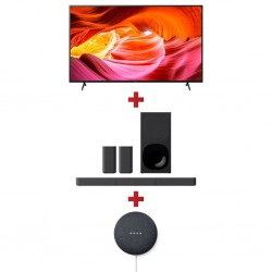 Sony 43X75K 43'' 4K Smart Led TV & Sony HTS20R Sound Bar + Google Nest Mini 2nd Generation