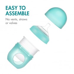 Boon Nursh Silicone Pouch Bottle 4oz 3pk - Blue Multi B11228