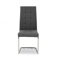 San Dining Chair Grey Microfiber
