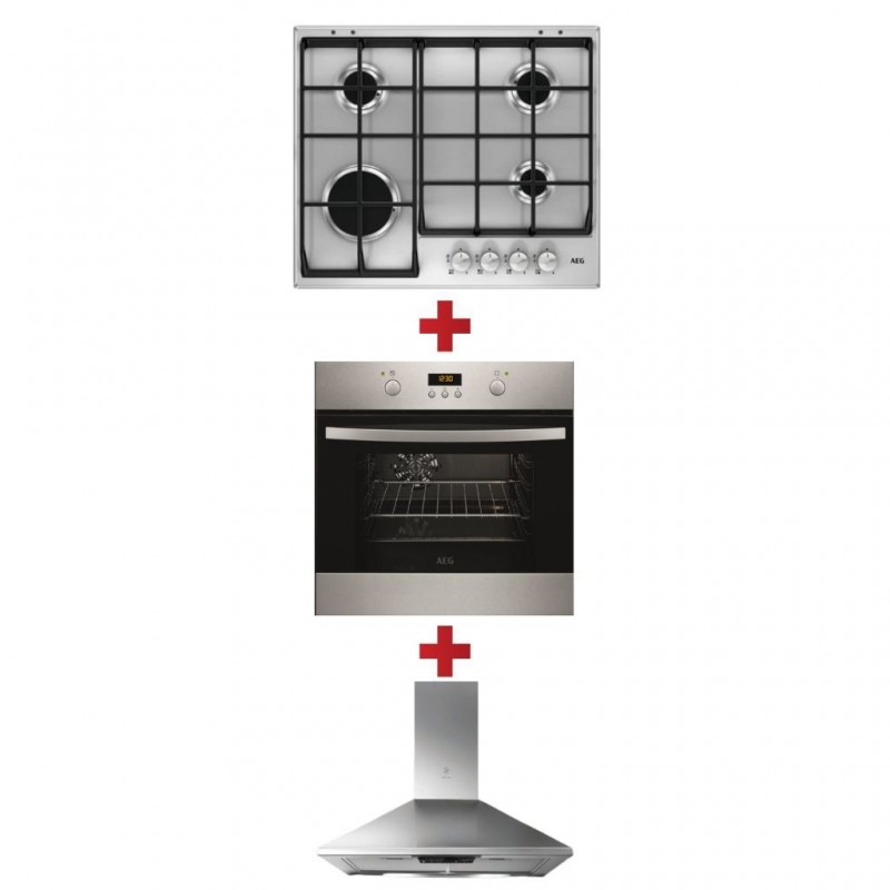 AEG HG654351SM Built-in Hob + AEG BOB35702XV Built-in Oven + Elica MISSY-IX/A60 Cooker Hood AEG HG654351SM Built-in Hob + AEG BOB35702XV Built-in Oven + Elica MISSY-IX/A60 Cooker Hood