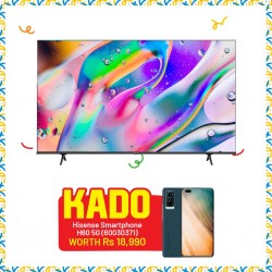 Hisense 65E7H 65” Qled Smart Tv & Free Hisense Mobile H60 5G