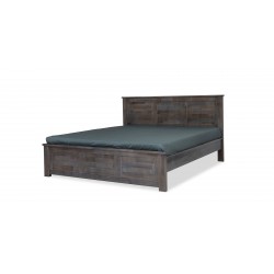 Napoleon Bed 180x200 cm Grey Rubberwood
