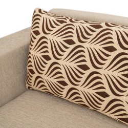 Tola Corner LHF Chaise+2S Armless+Otto Fab Beige