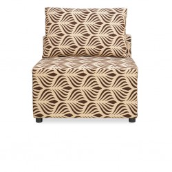 Tola Corner LHF Chaise+2S Armless+Otto Fab Beige