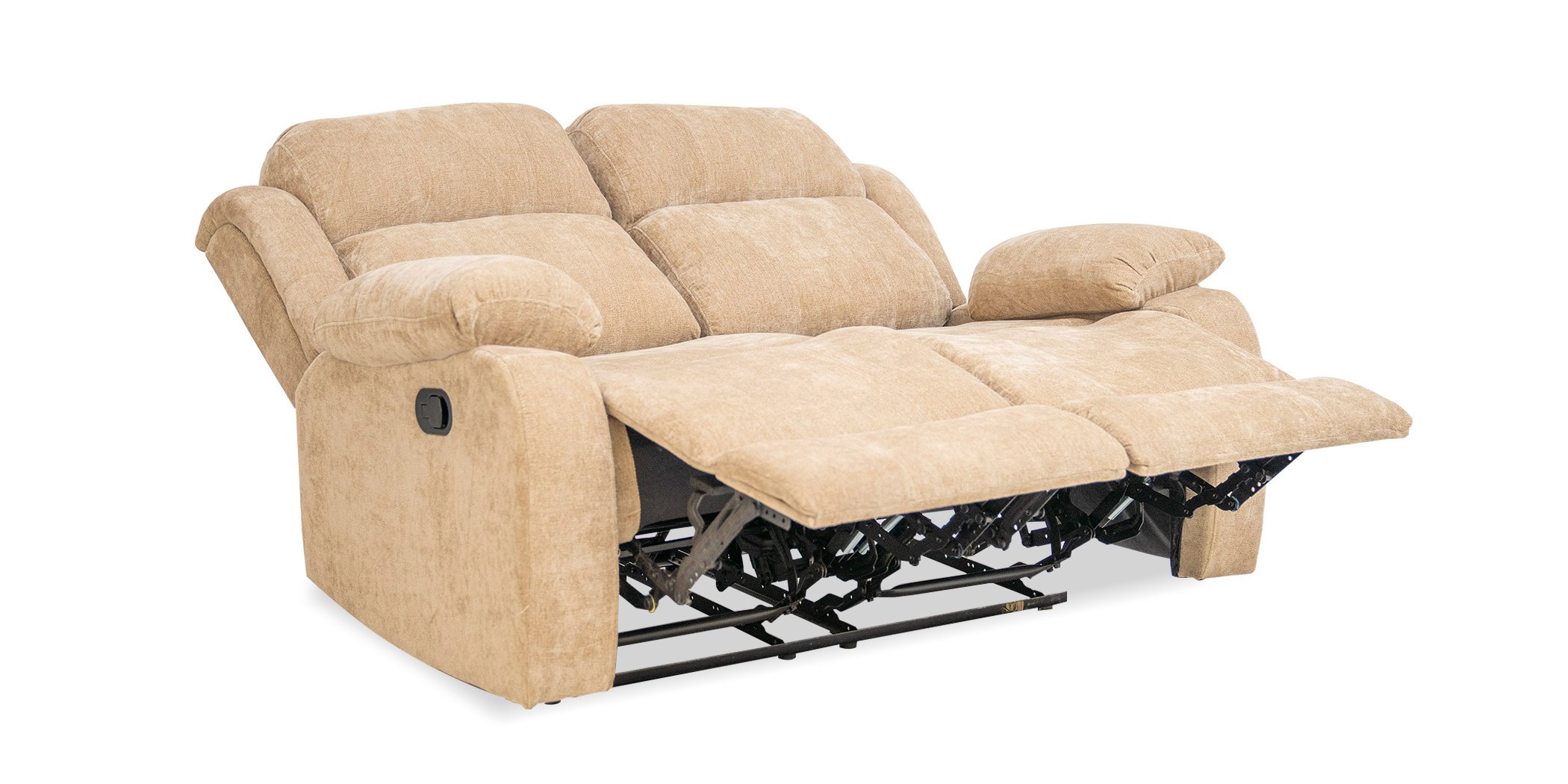 Sabella Recliner Sofa 3+2 Camel Col Fabric