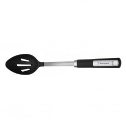 Westinghouse WCKT0081011 Nylon Slotted Spoon With Black Soft Grip Handle