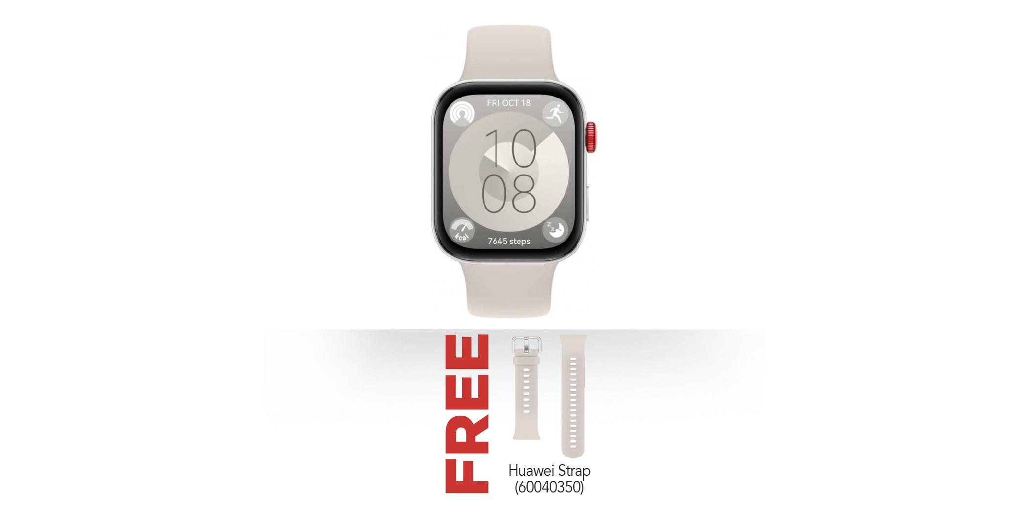 Huawei Watch Fit 3 Active Moon White Free Huawei Strap