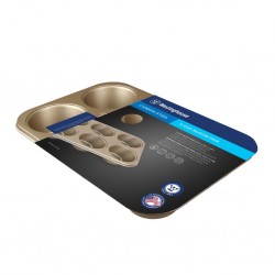 Westinghouse WCBA0050CPN 6cup Carbon Steel Muffin Pan Champagne 32x21.7x4.2cm