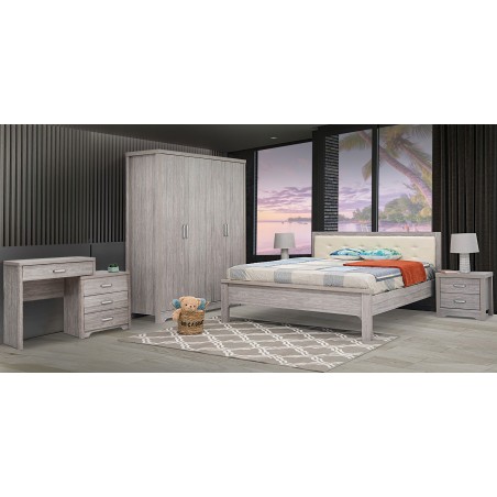 Frankfurt Bedroom Set 180X200 cm Grey Oak