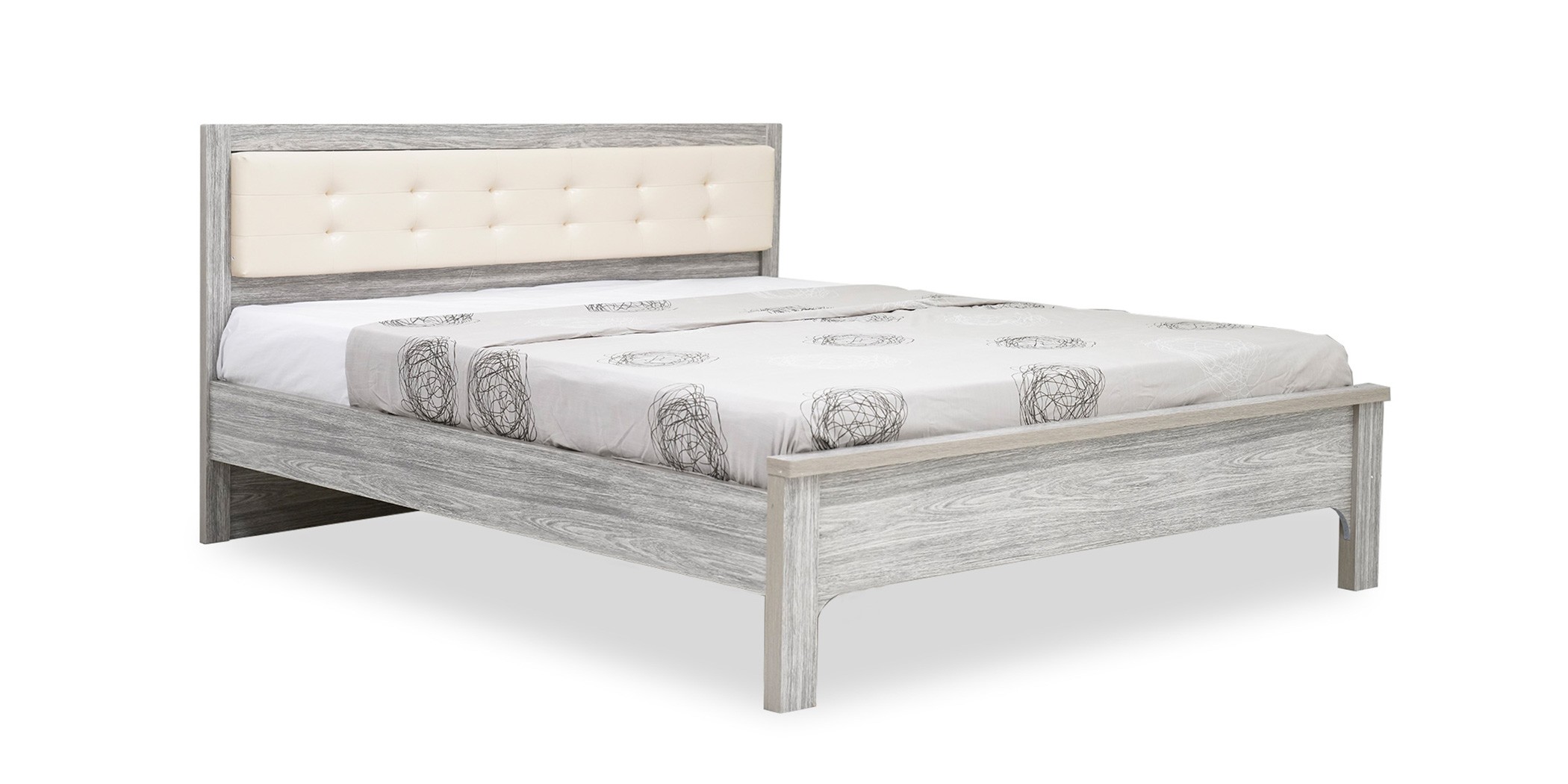 Frankfurt Bedroom Set 180X200 cm Grey Oak