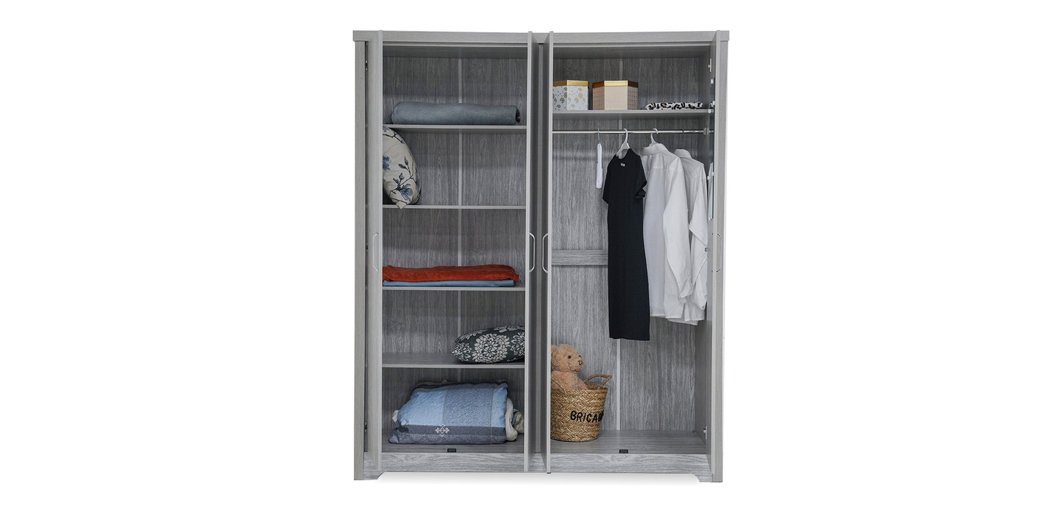 Frankfurt Bedroom Set 180X200 cm Grey Oak
