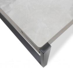 Coastal Coffee Table Pudalas Grey With Drawer